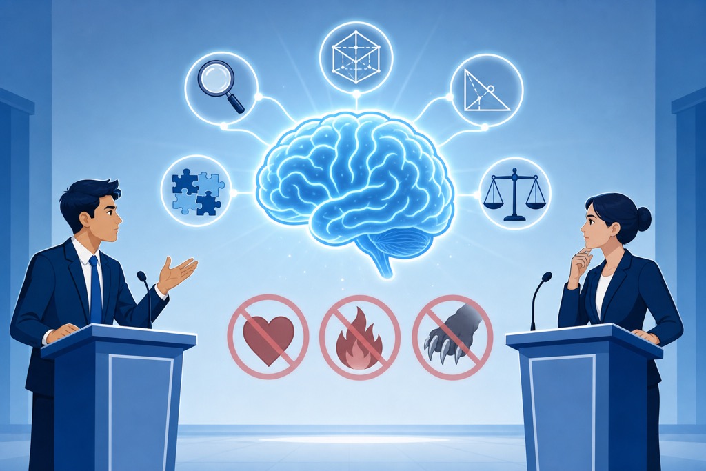 WordLab word card for cerebral: involving intelligence rather than emotions or instinct